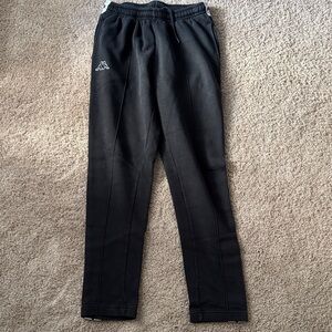 Kappa Men's Black Joggers with Logo